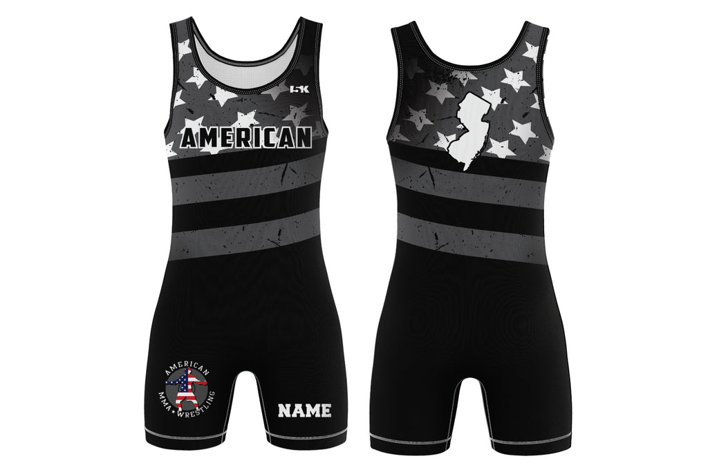 American flag wrestling shops singlet