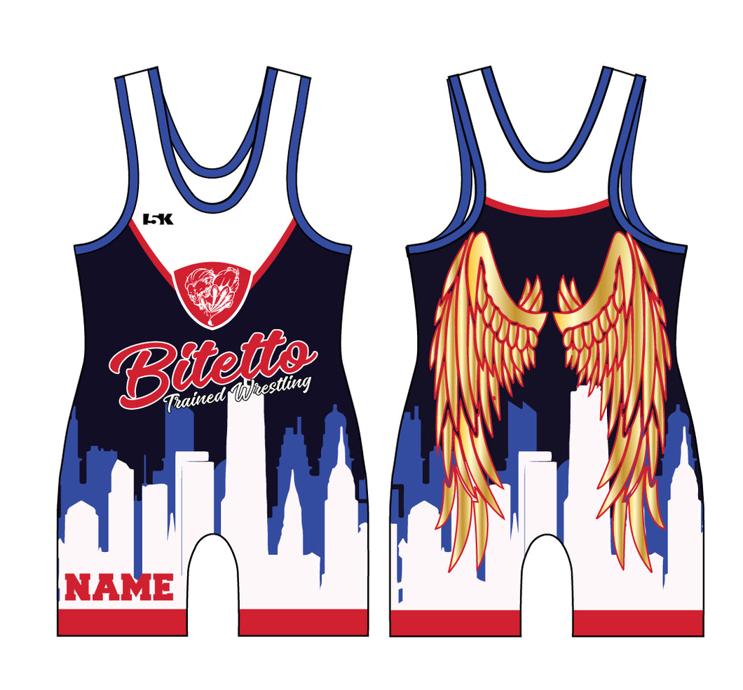 Bitetto Sublimated Men's Singlet - Angel Design # 1