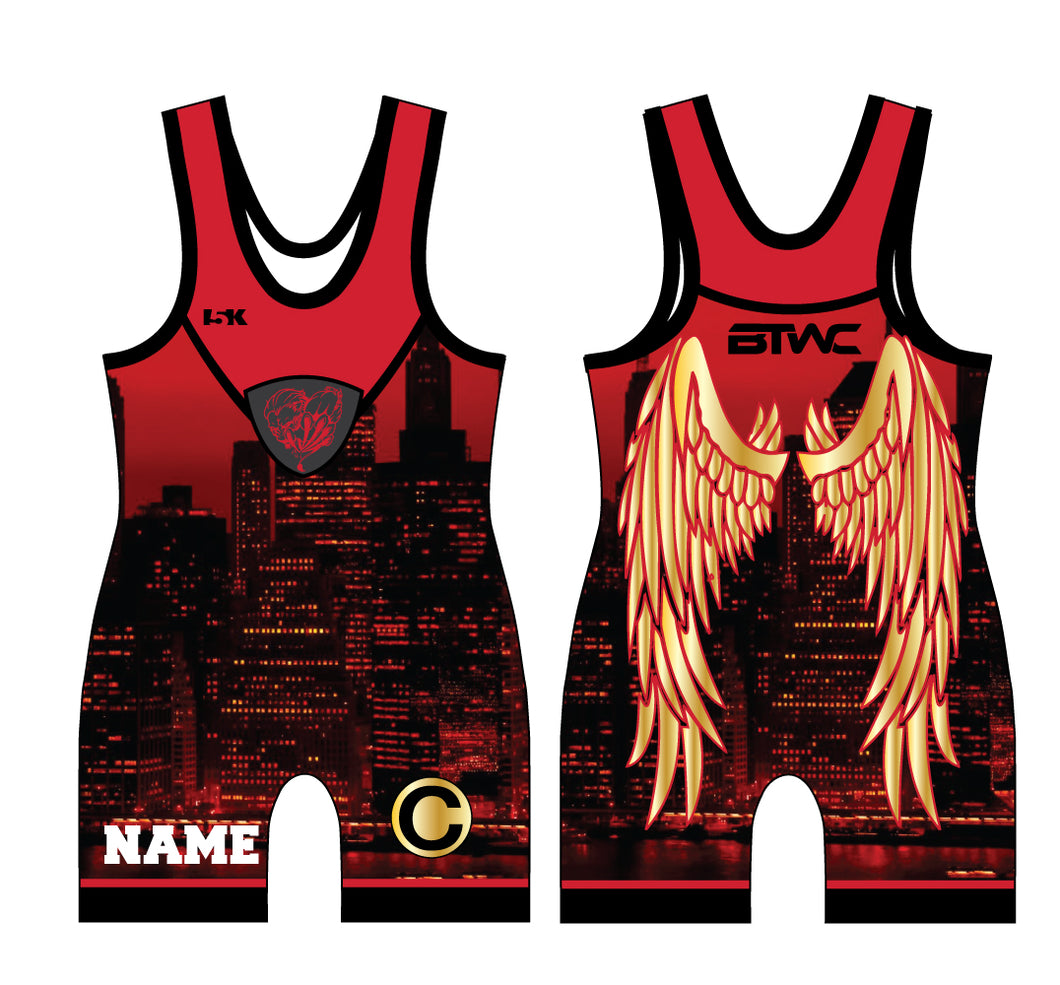 Bitetto Sublimated Men's Singlet - Angel Design # 2