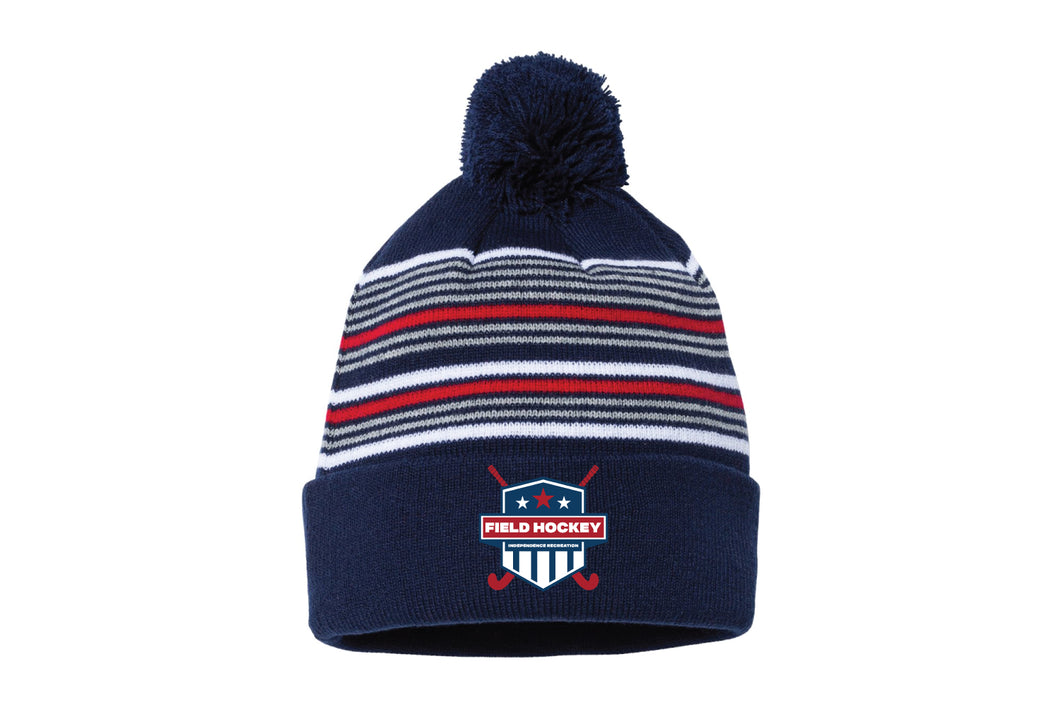 Independence Rec Field Hockey Pom Beanie - Navy/Red