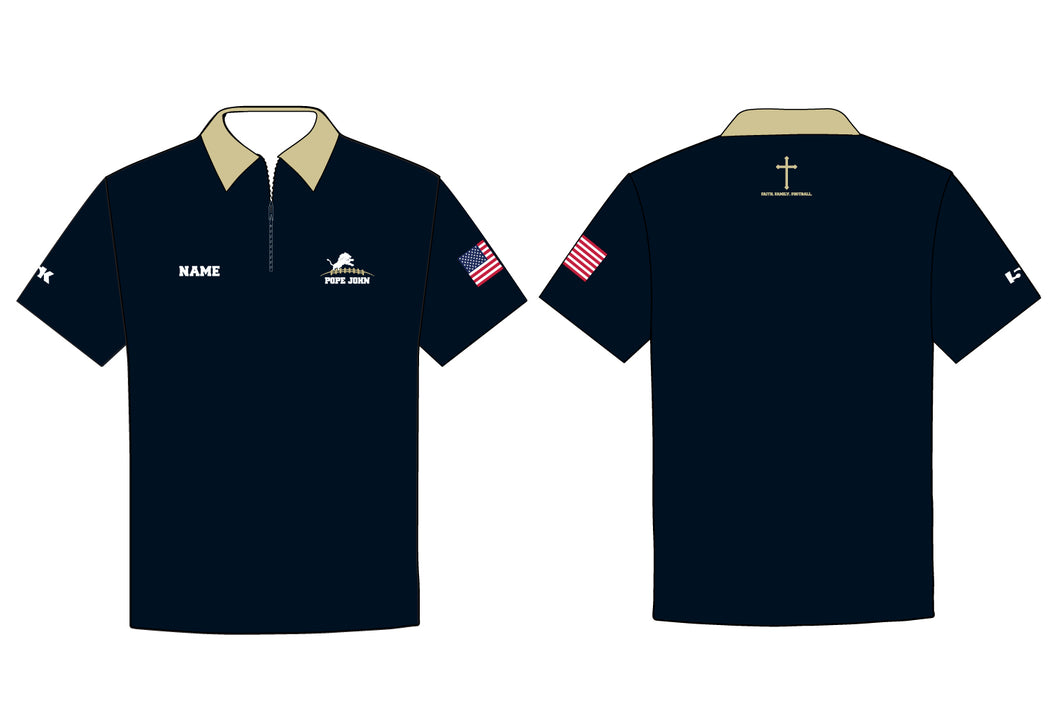 Pope John HS Football Sublimated Polo Shirt