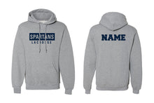 Spartans Lacrosse Cotton Hoodie - Navy/Oxford/White