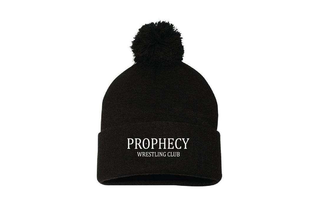Prophecy Wrestling Club Pom Beanie - Black
