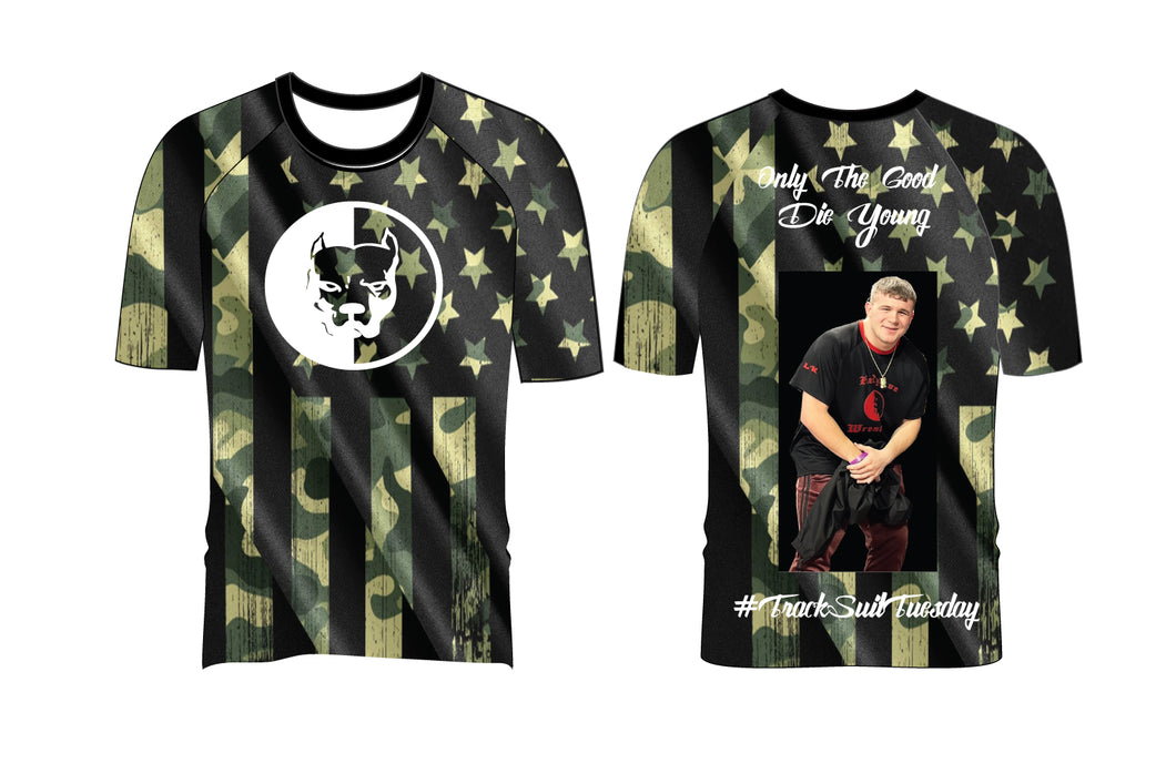 Red Nose Sublimated Fight Shirt - Camo Design