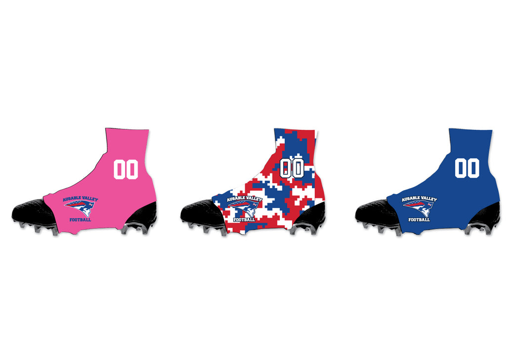AuSable Patriots Football Sublimated Cleat Covers - Pink/Camo/Royal