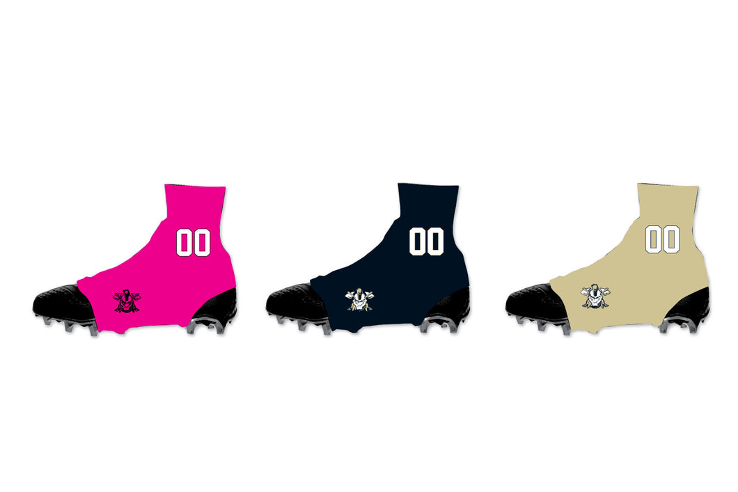 Braves Football Sublimated Cleat Covers - Pink / Navy / Vegas