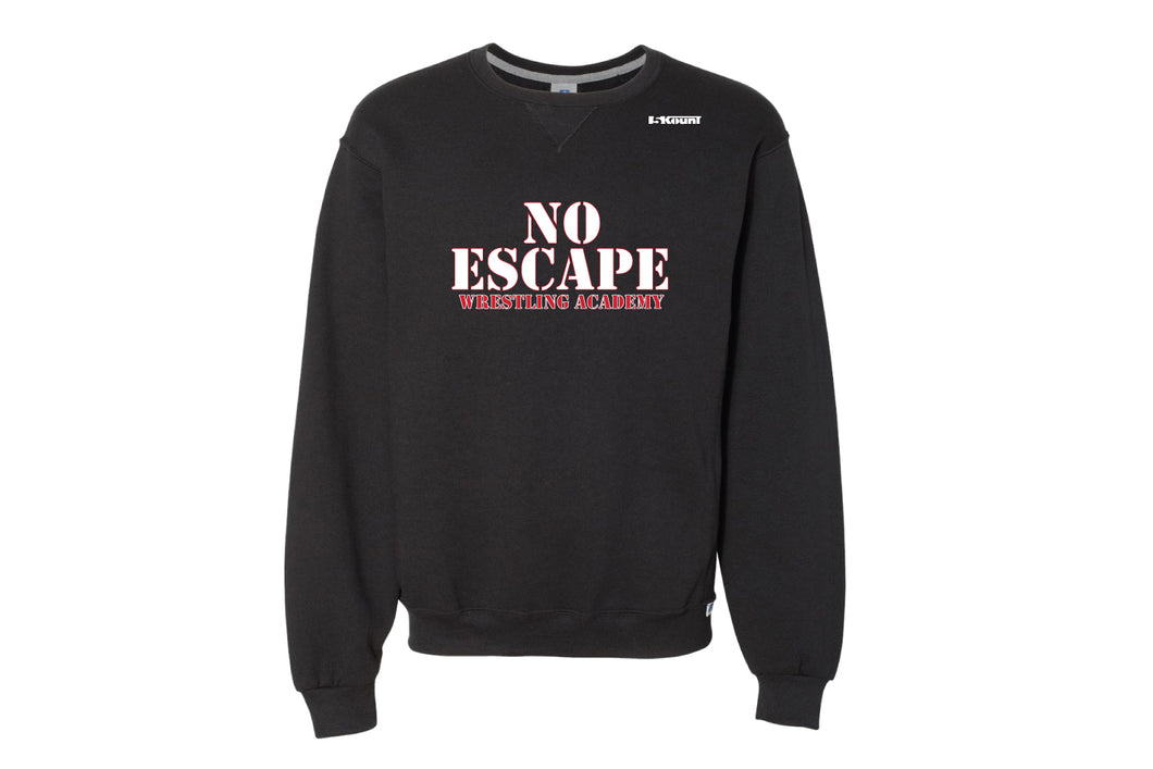 No Escape Wrestling Academy Cotton Crewneck Sweatshirt - Black