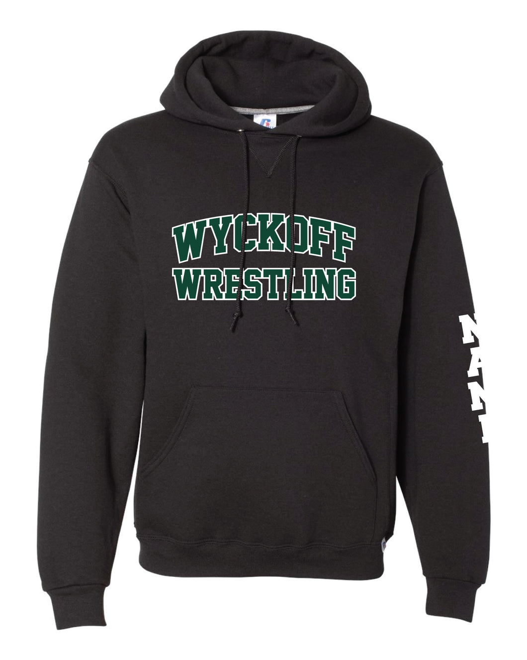 Wyckoff Wrestling Cotton Hoodie - Black