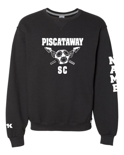 Piscataway Soccer Russell Athletic Cotton Crewneck Sweatshirt - Black