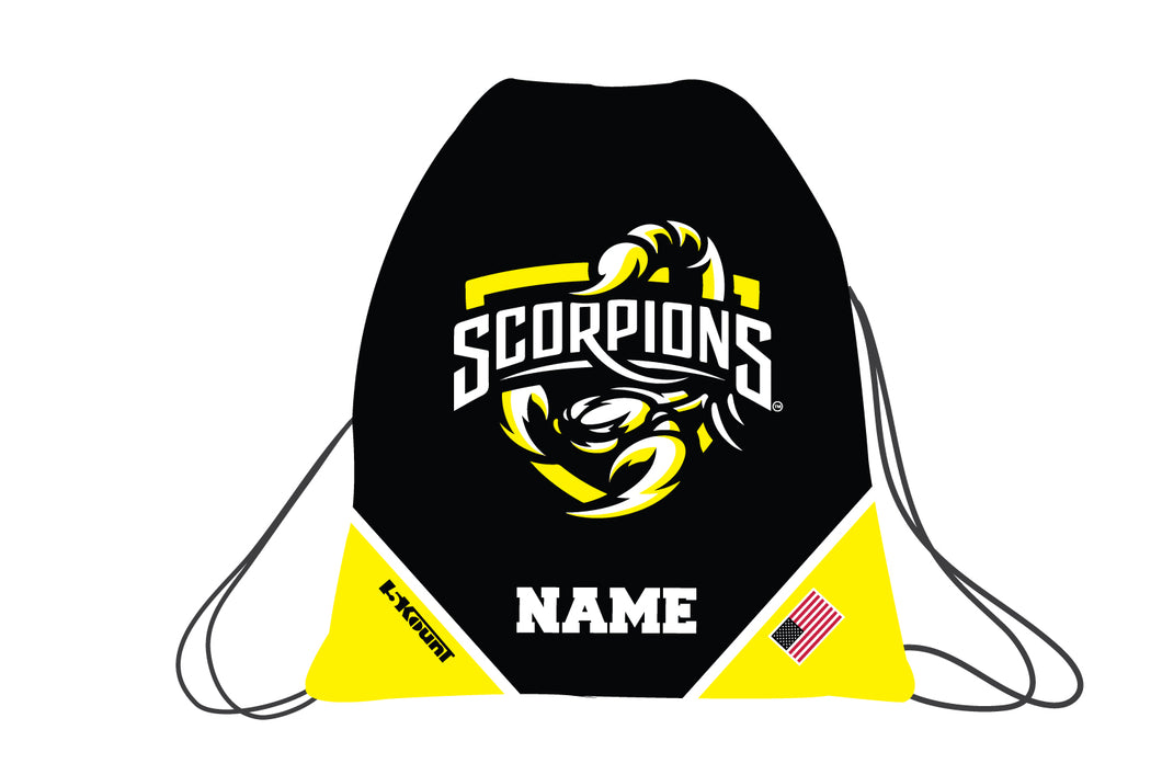 Scorpions Wrestling Sublimated Drawstring Bag