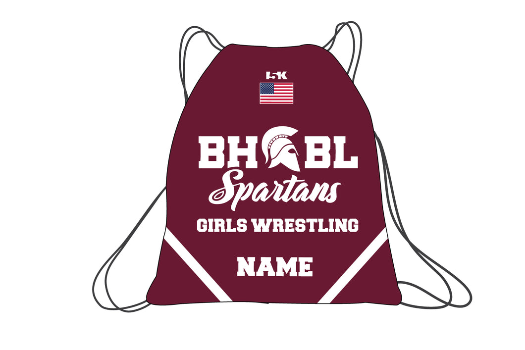 BHBL Wrestling Sublimated Drawstring Bag