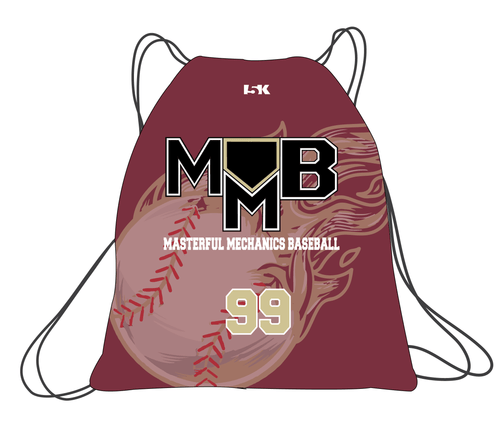Masterful Mechanics Baseball Sublimated Drawstring Bag
