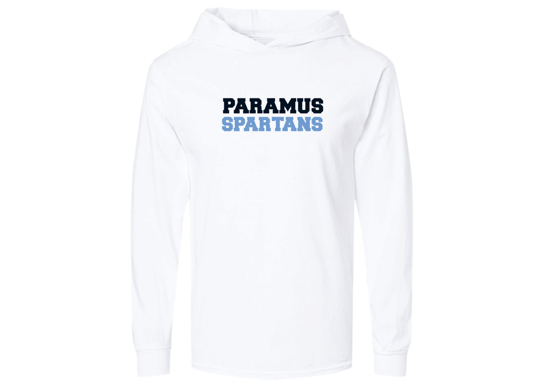 Paramus Basketball Cotton Hooded T-Shirt - Design 2 (White)