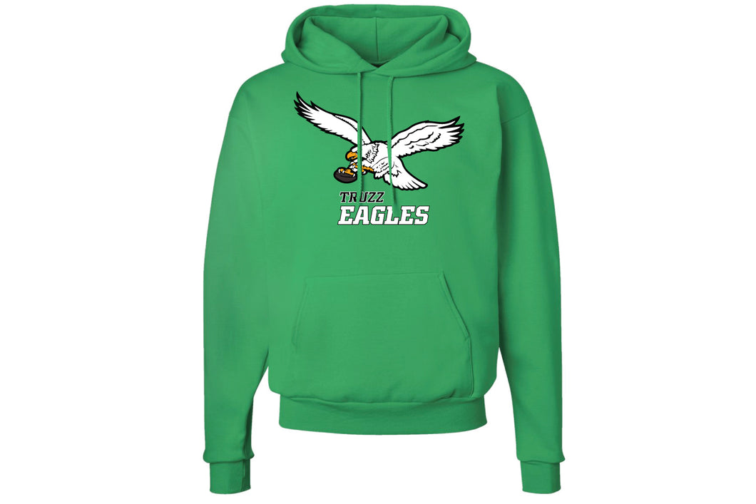 Truzz Eagles Cotton Hoodie - Kelly Green