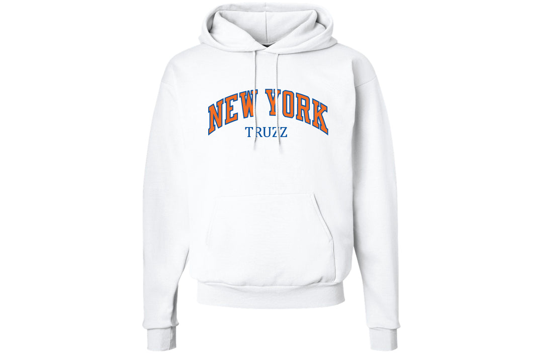 Truzz Knicks Cotton Hoodie - White