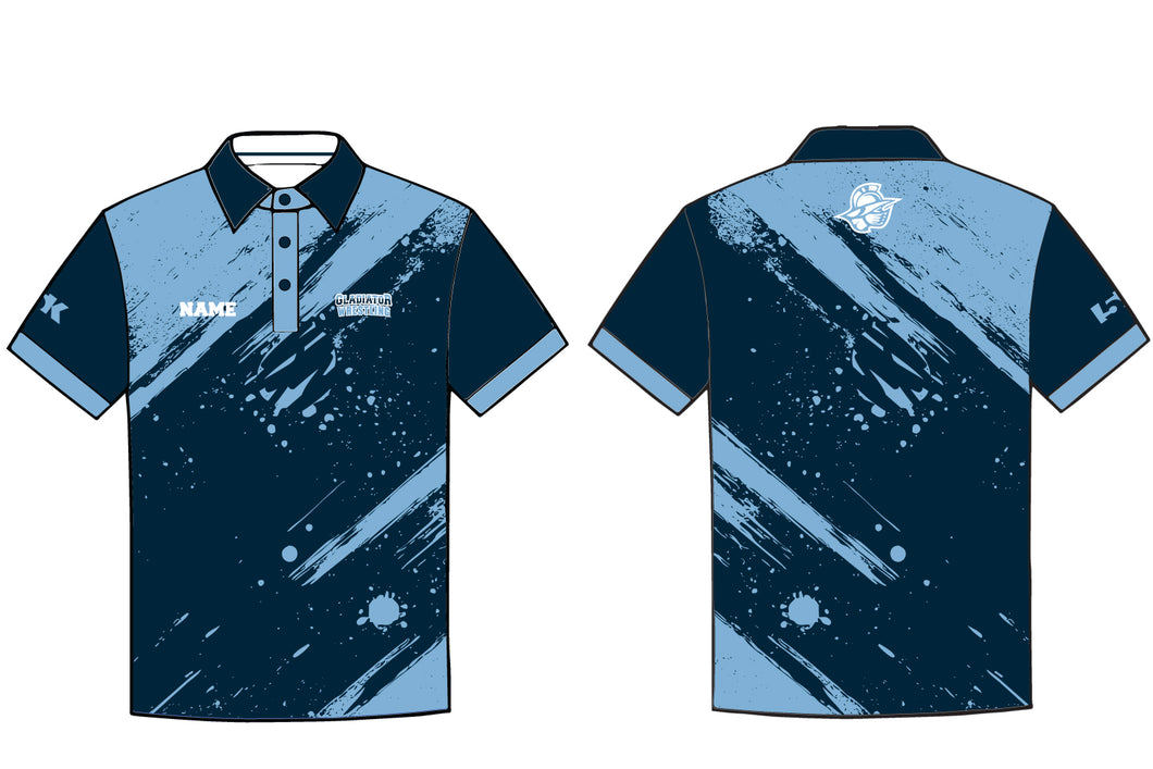 Bristol Gladiators Wrestling Sublimated Polo Shirt