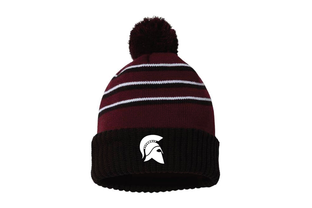 BHBL Wrestling Pom Beanie - Maroon/Black