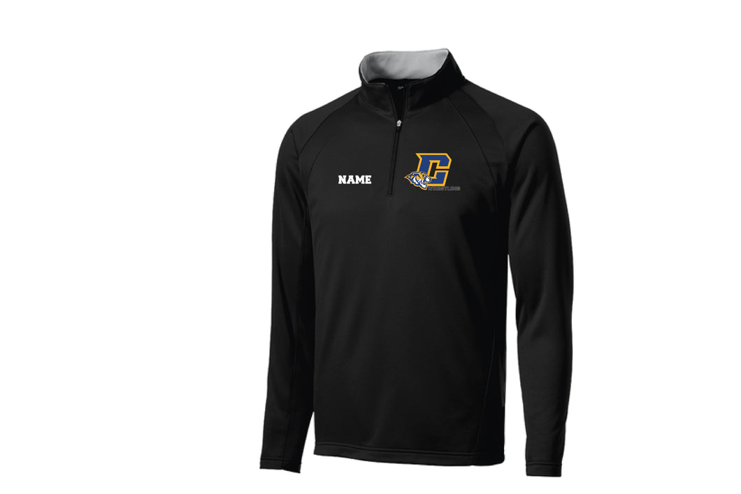Central Wrestling 1/4 zip - Black
