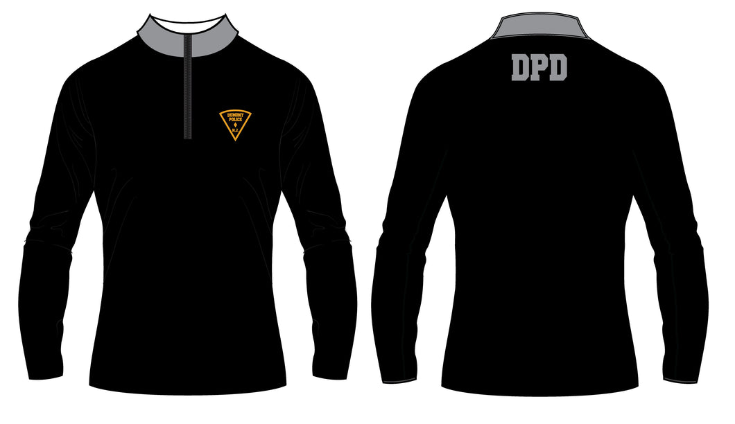 Dumont Police Sublimated Quarter Zip - Black (Design 2)