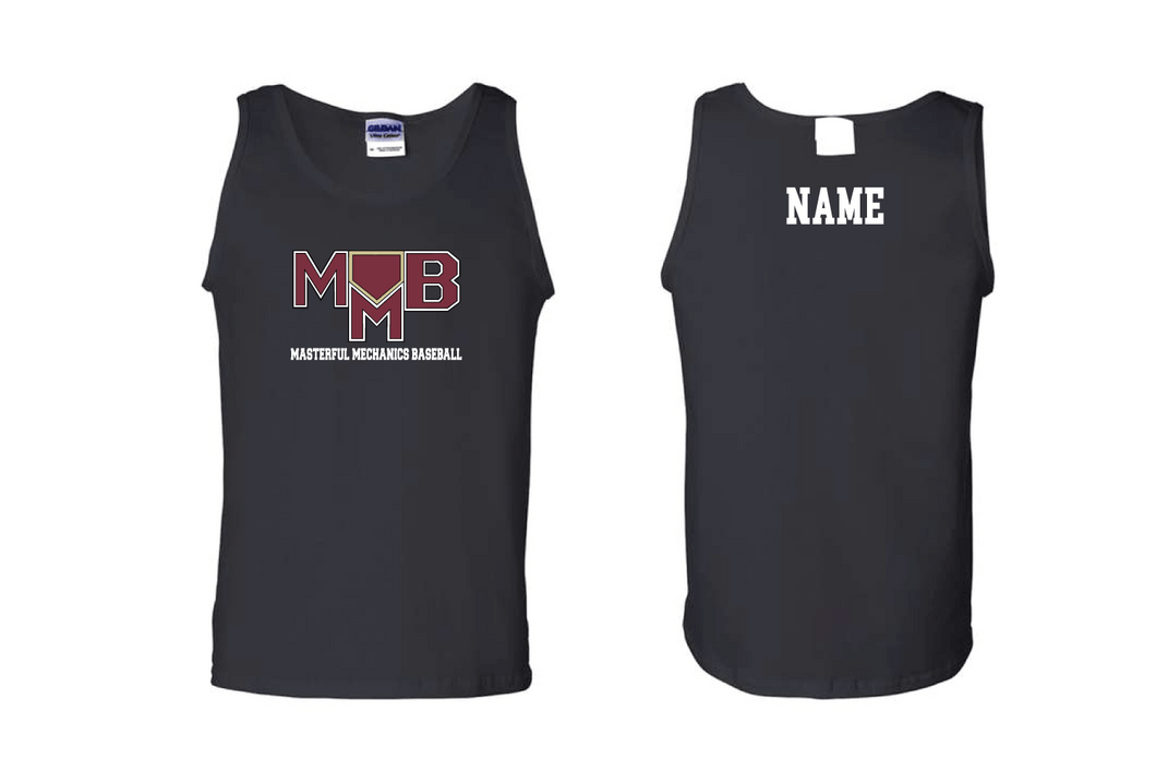 Masterful Mechanics Baseball Men's Tank Top - Black