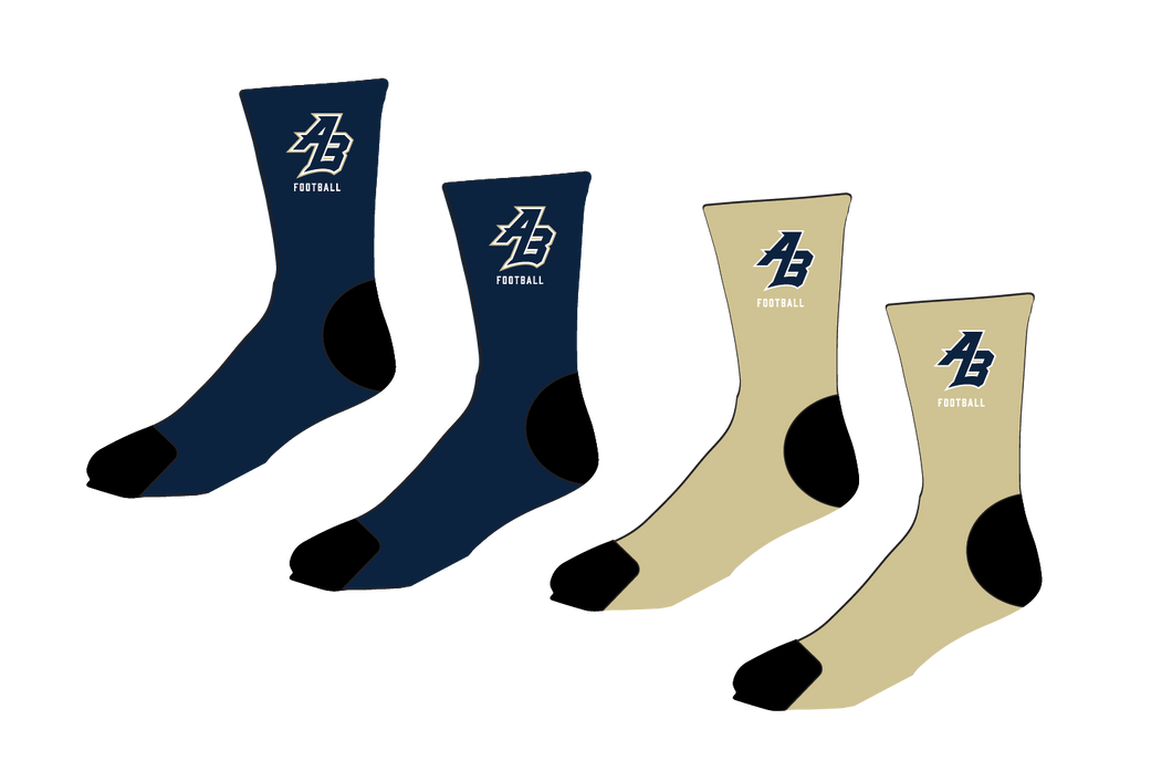 Acton Boxborough Football Sublimated Socks - Navy/Vegas