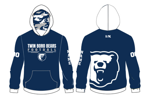Twin Boro Football Sublimated Hoodie - Navy