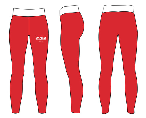 DKMS Sublimated Women's Leggings - Red