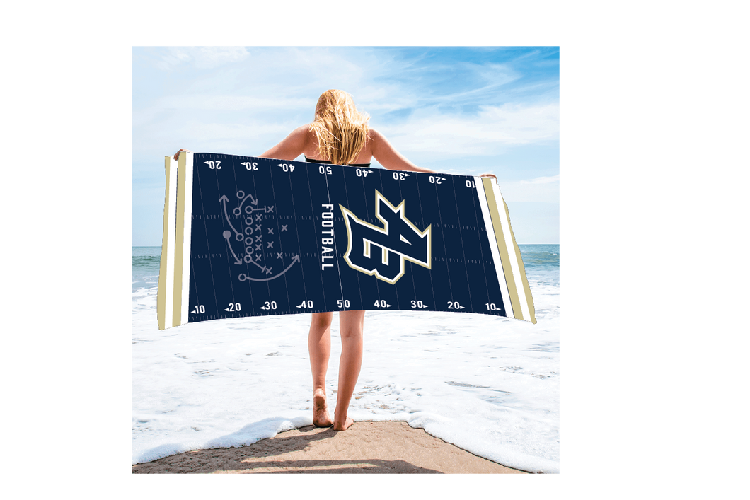 Acton Boxborough Football Sublimated Beach Towel