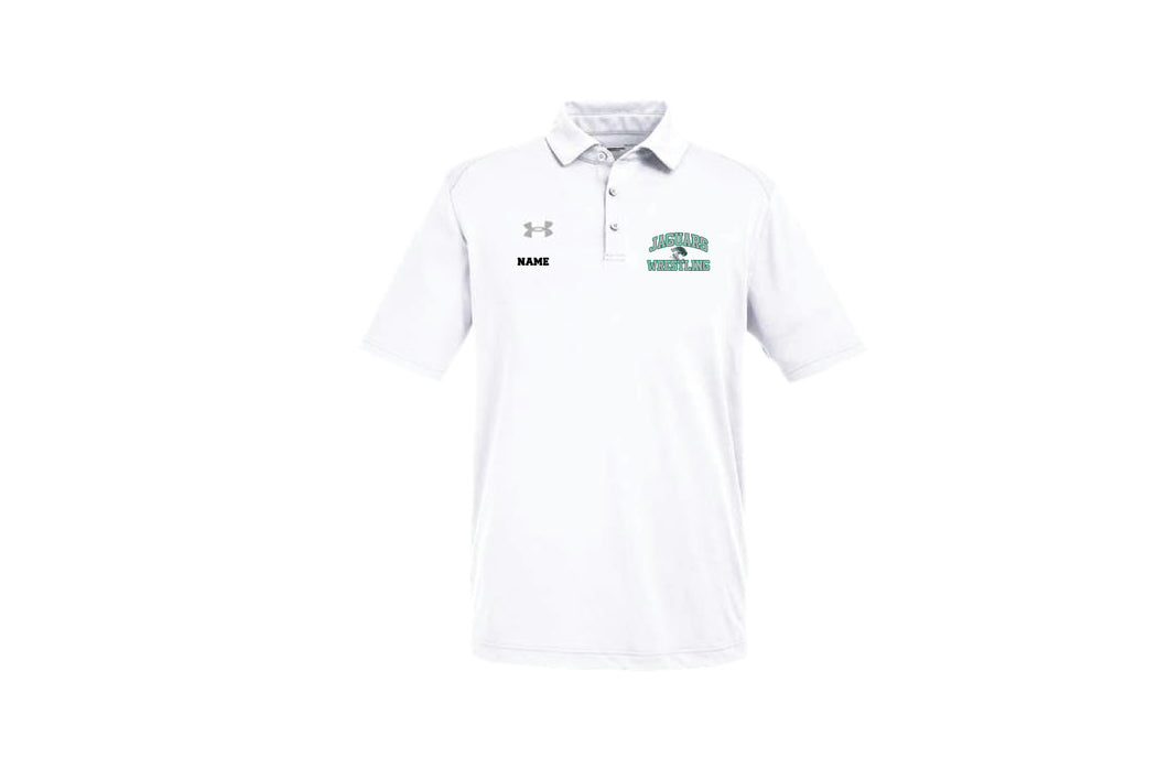 CHF Jaguars Wrestling Under Armour Polo Shirt - White