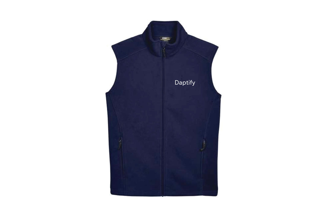 Daptify Men's Fleece Vest - Navy