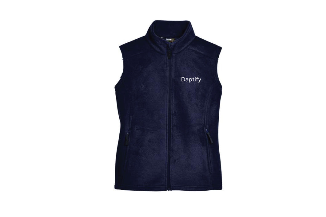 Daptify Women's Fleece Vest - Navy