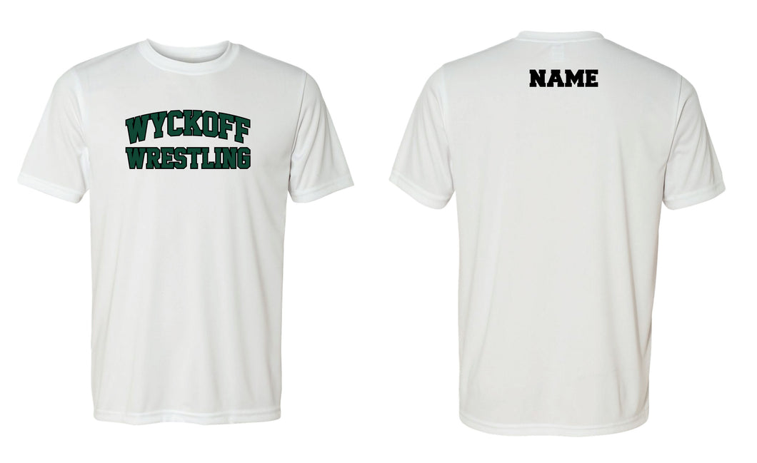 Wyckoff Wrestling DryFit Performance Tee - White