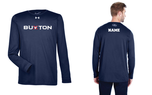 Buxton Under Armour Men's Long Sleeve Dryfit T-shirt - Navy - 5KounT2018