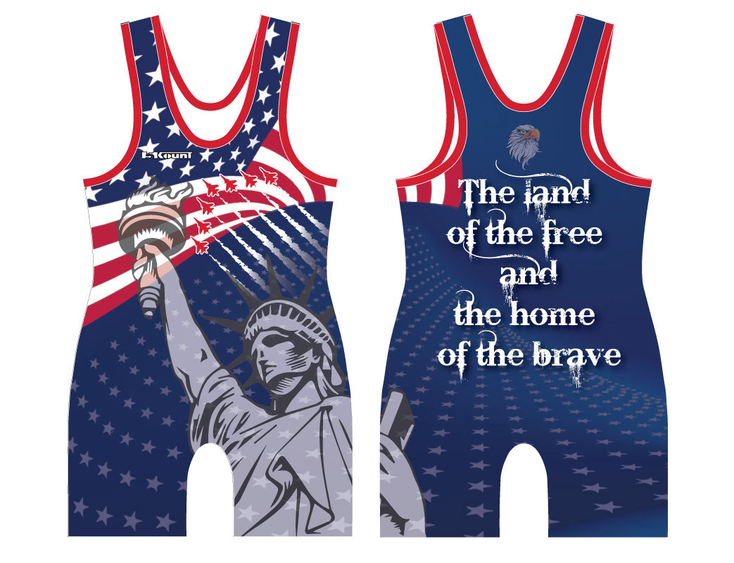 4th of July Sublimated Men's Singlet - 5KounT2018