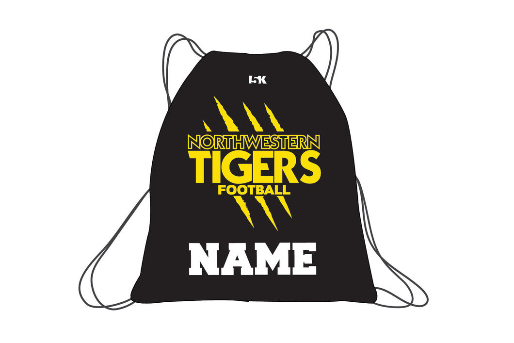 Northwestern Tigers Football Sublimated Drawstring Bag