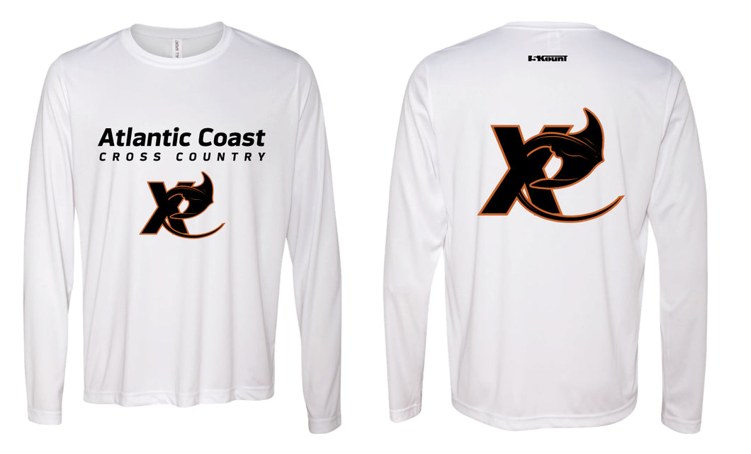 Atlantic Coast Stingrays Long Sleeve DryFit Tee - White - 5KounT
