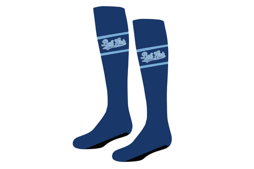Ball Girls Baseball Sublimated Knee High Socks - Royal - 5KounT