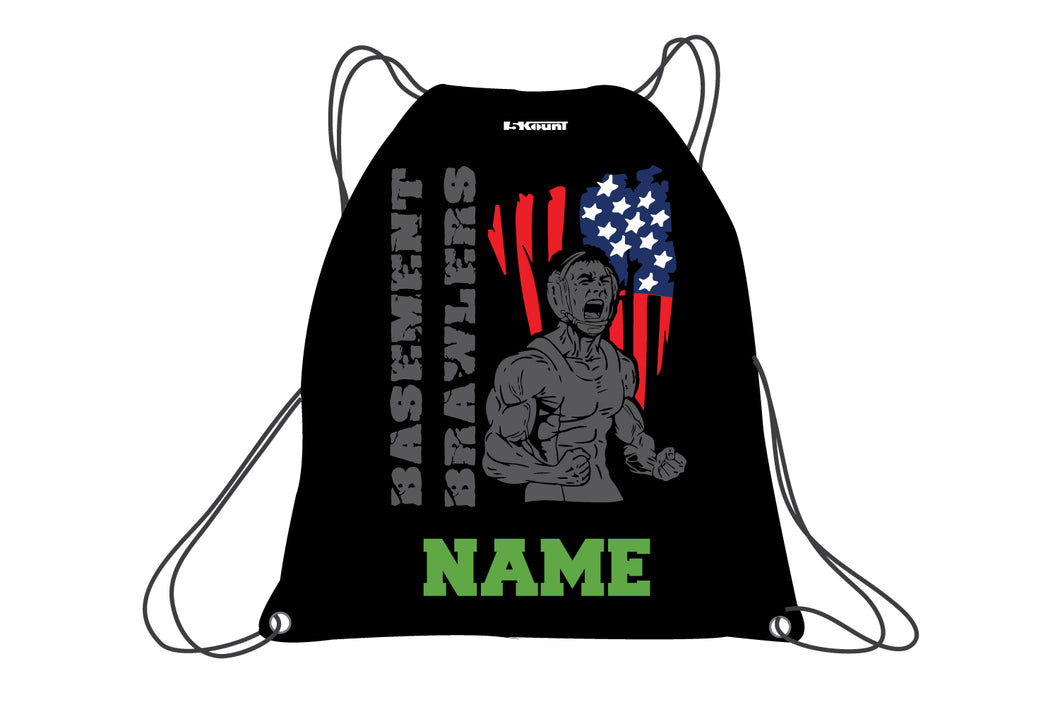 Basement Brawlers Wrestling Club Sublimated Drawstring Bag - 5KounT