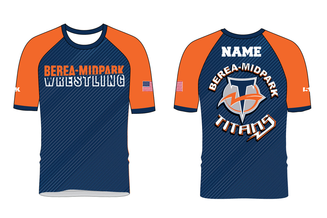 Berea Midpark Wrestling Sublimated Fight Shirt - Navy - 5KounT