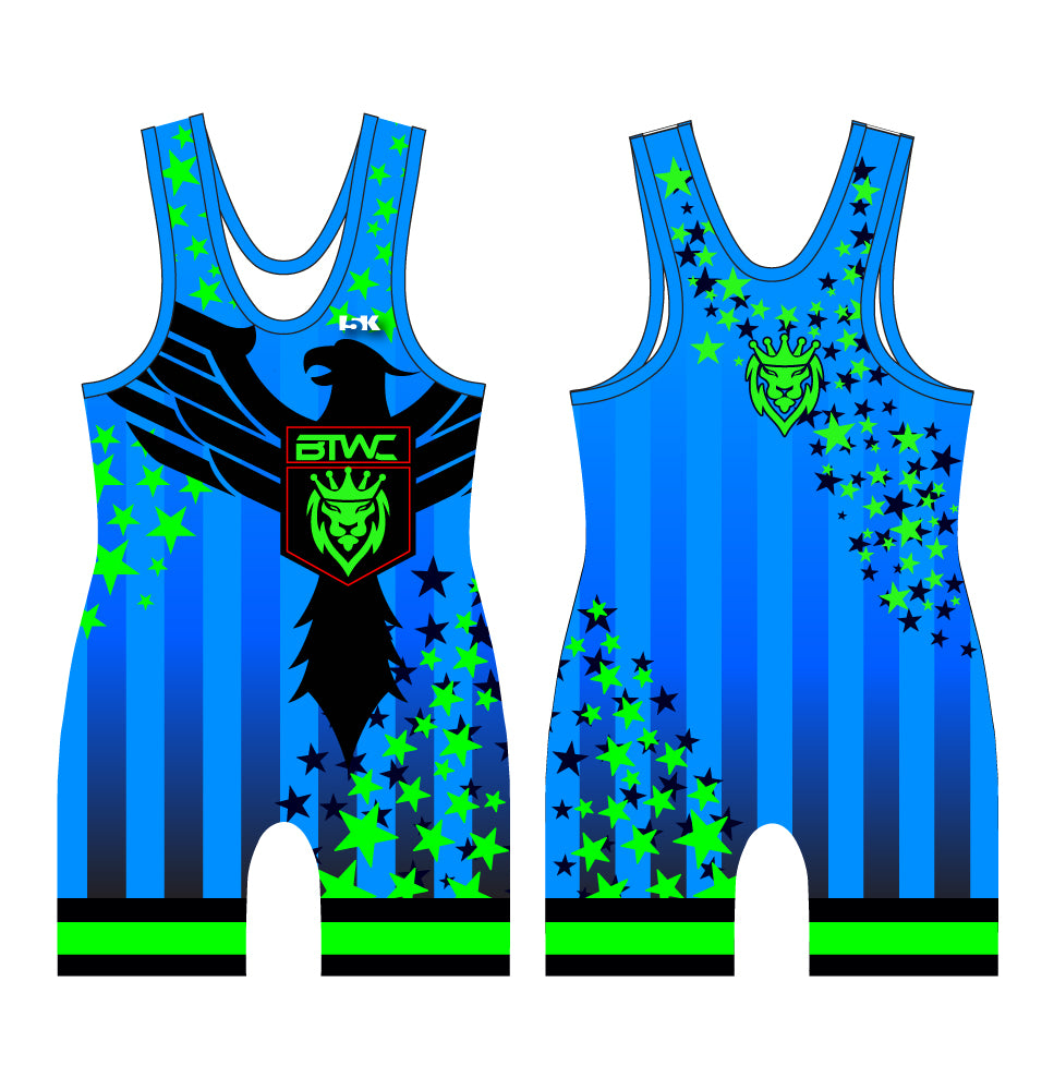 Bitetto USA Sublimated Men's Singlet - NEON DESIGN 2 - 5KounT