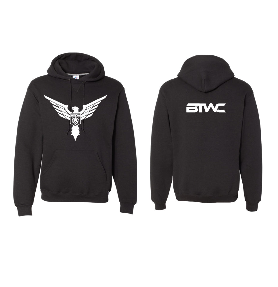 Bitetto Russell Athletic Cotton Hoodie - Black - 5KounT