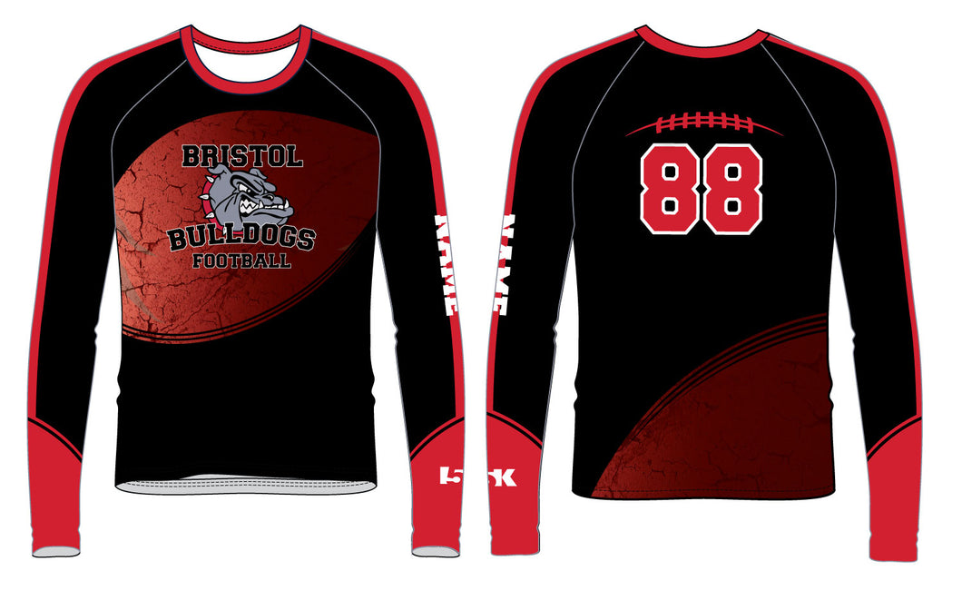 Bristol Jr. Football Sublimated Long Sleeve Shirt - 5KounT