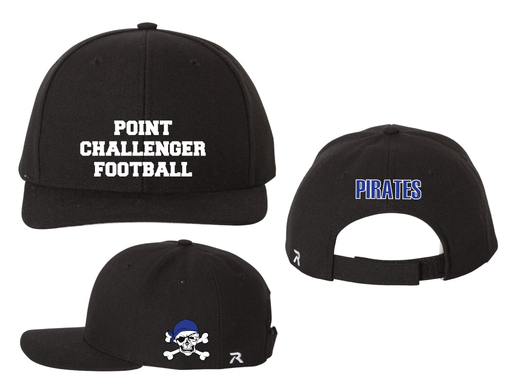 Challenger Football Adjustable Baseball Cap - Black - 5KounT