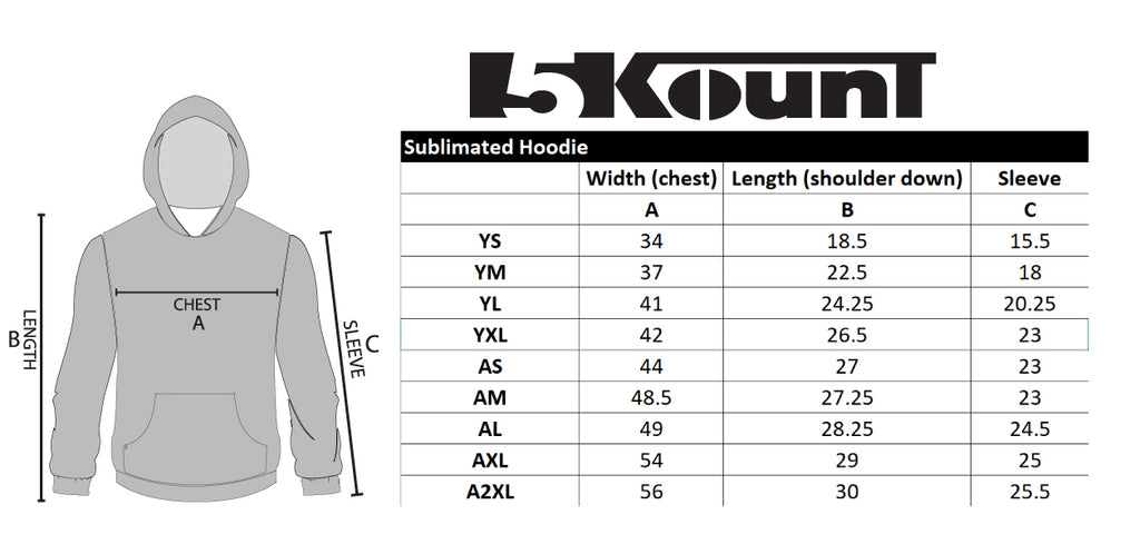 Paramus Basketball Sublimated Hoodie Design 1