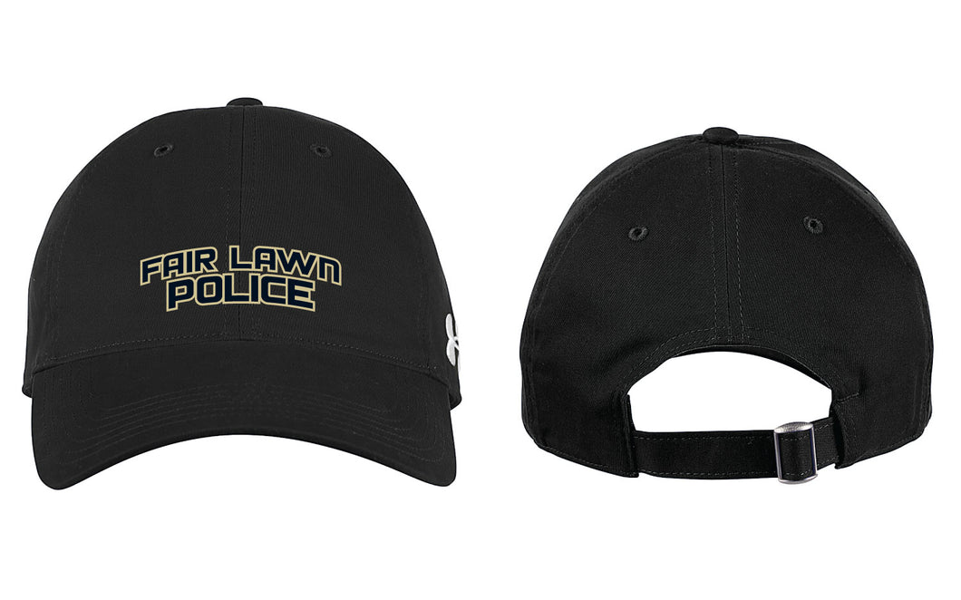 Fair Lawn Police Under Armour Chino Adjustable Cap - Black - 5KounT2018