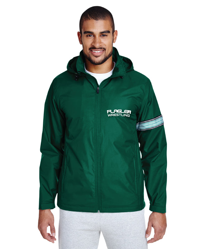 Flagler Palm Coast All Season Hooded Jacket - Forest - 5KounT