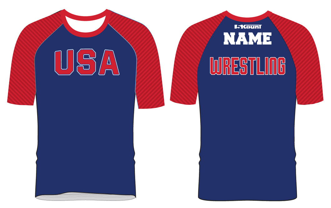 USA Freestyle Wrestling Fight Shirt - Freestyle 1 - 5KounT2018