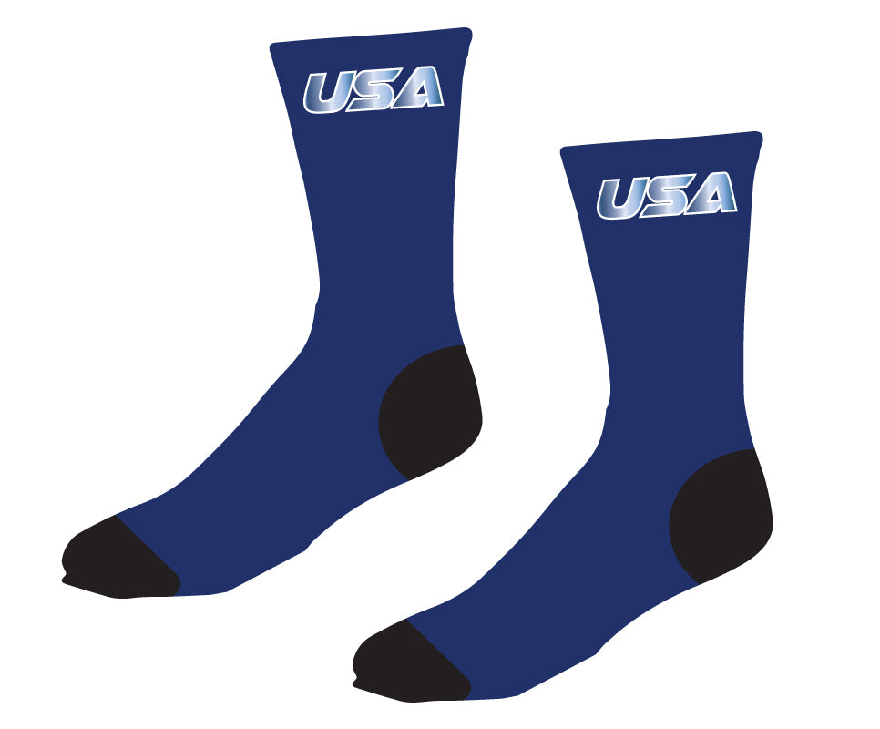 USA Freestyle Wrestling Sublimated Socks - Freestyle 2 - 5KounT2018