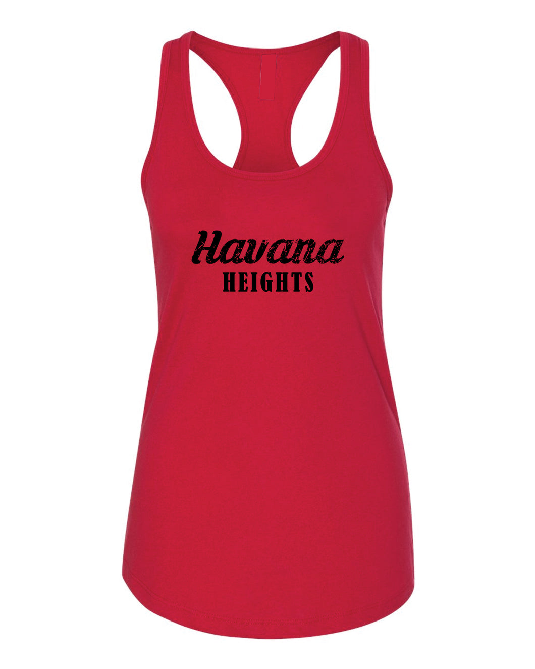Havana Heights Ladies' Cotton Tank Top - Red - 5KounT2018