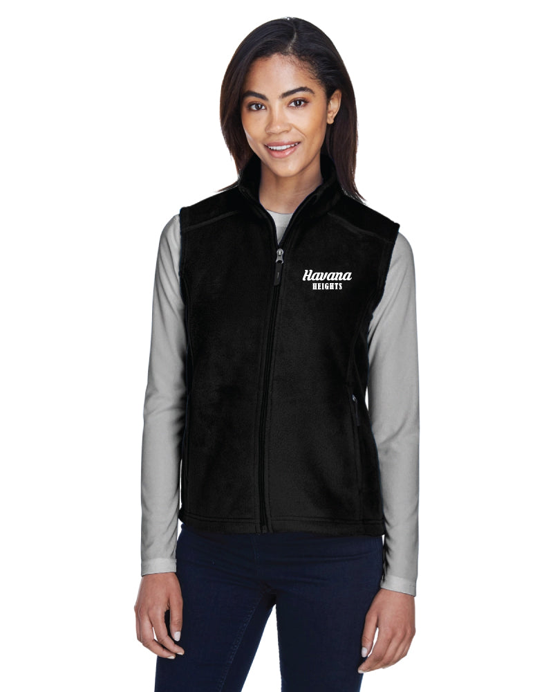 Havana Heights Ladies Fleece Vest - Black - 5KounT2018